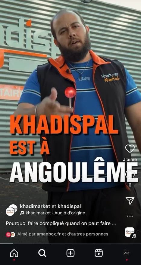 Capture d’une vidéo Instagram : un membre de l’équipe annonce une ouverture à Angoulême