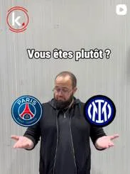 Video thumbnail: “Which one are you?” with two football club logos