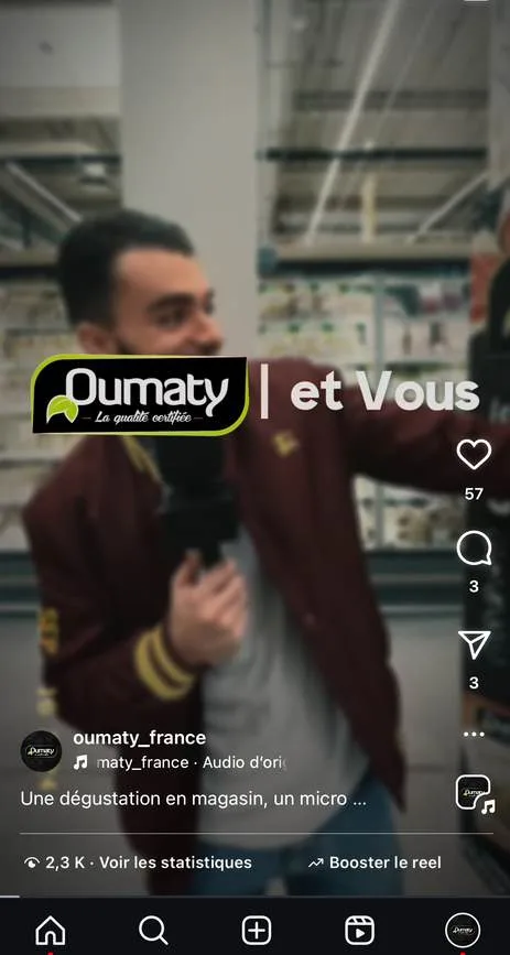 Capture d’une vidéo Instagram : dégustation en magasin